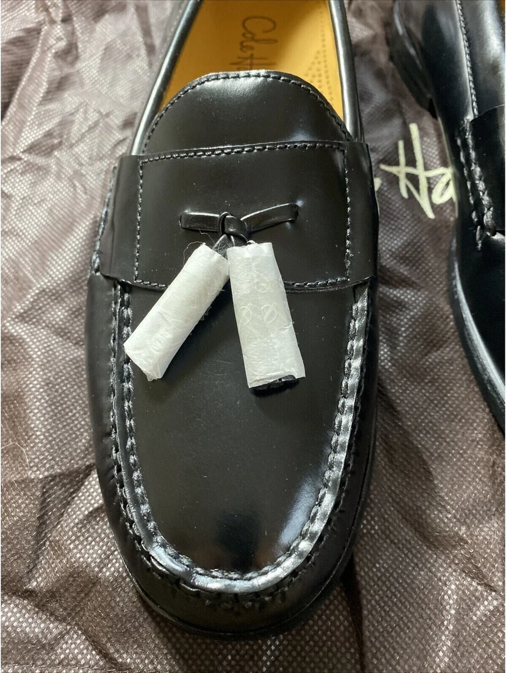 Men’s Cole Haan Pinched Tassel Black 11.5D #03506